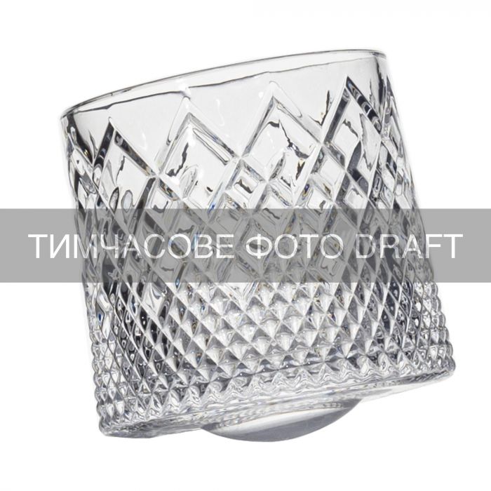 Набір склянок для віскі ARDESTO Lyra Rotate Сlumsy 300мл, 6шт, скло, прозорий