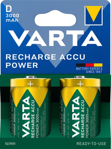 Акумулятор Varta NI-MH Power D(LR20) 3000 мА•г, 2шт