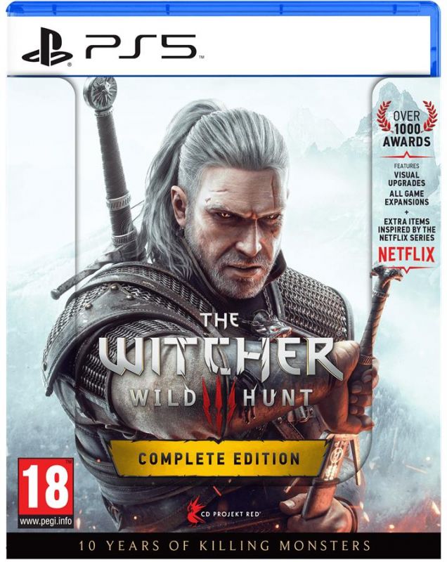 Гра консольна PS5 The Witcher 3: Wild Hunt Complete Edition + 10th Anniversary Steelbook, BD диск