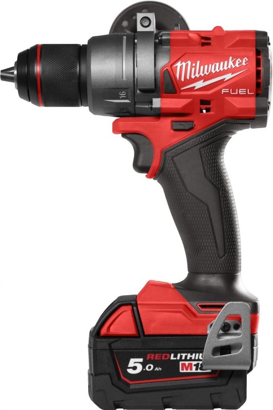 Набір із двох акумуляторних інструментів Milwaukee M18 M18FPP2A3-502X шурупокрут-дриль M18 FPD3-0X гвинтоверт ударний M18 FID3-0X акб М18 1х5А·год ЗП M12-18FC TURBO кейс