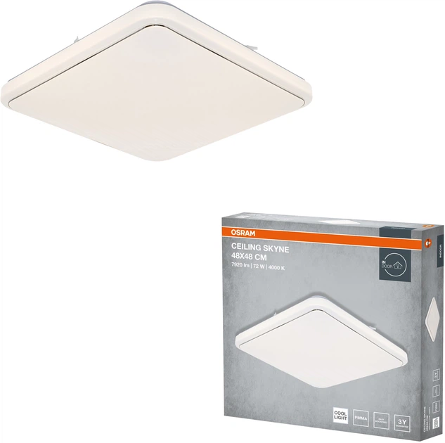 Світильник накладний OSRAM CEILING SKYNE 480мм  Square 72Вт 4000K