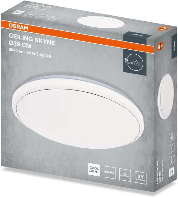 Світильник накладний OSRAM CEILING SKYNE 380мм Round 24Вт 4000K