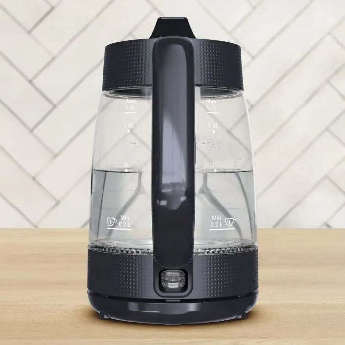 Електрочайник Tefal Morning Glass Kettle, 1.7л, скло, з підсвіткою, чорний