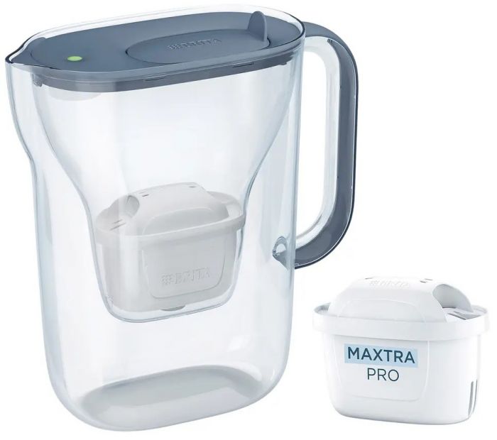 Фільтр-глечик Brita Style Essential MXPro 2.4л (1.4л очищеної води) з картриджем сіро-блакитний