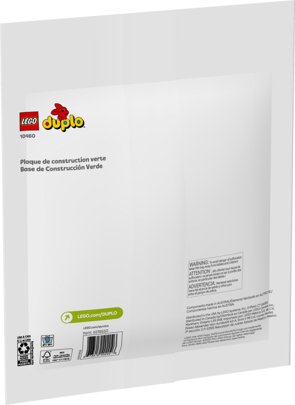 Конструктор LEGO DUPLO Classic Зелена будівельна пластина