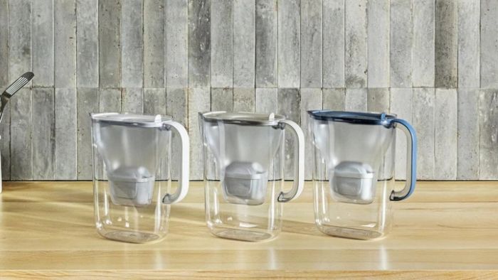 Фільтр-глечик Brita Style Essential MXPro 2.4л (1.4л очищеної води) + 3 картриджа сіро-блакитний