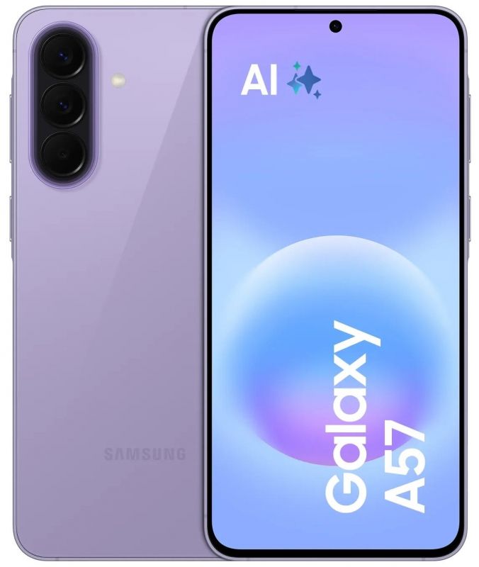 Смартфон Samsung Galaxy A57 5G (A576) 6.7" 12/512ГБ, 2SIM, 5000мА•год, фіолетовий