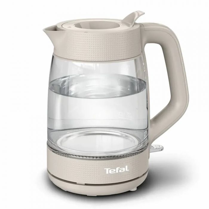 Електрочайник Tefal Morning Glass Kettle, 1.7л, скло, з підсвіткою, бежевий