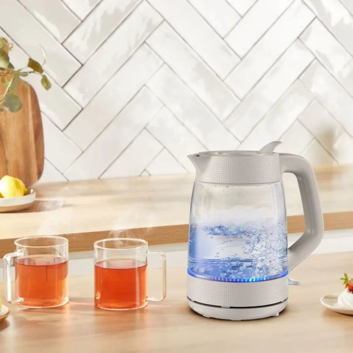 Електрочайник Tefal Morning Glass Kettle, 1.7л, скло, з підсвіткою, бежевий