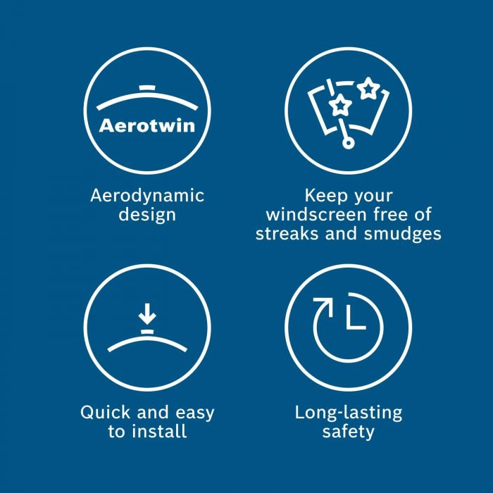Склоочисник BOSCH Aerotwin безкаркасний комплект 650/475мм (3 397 014 116)