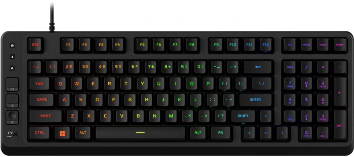 Клавіатура мембранна HyperX Alloy Origins EVE 1800 99key, Red, USB-A, EN/UA, RGB, чорний