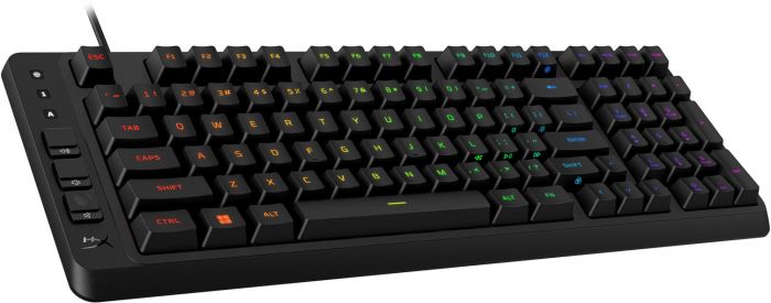 Клавіатура мембранна HyperX Alloy Origins EVE 1800 99key, Red, USB-A, EN/UA, RGB, чорний