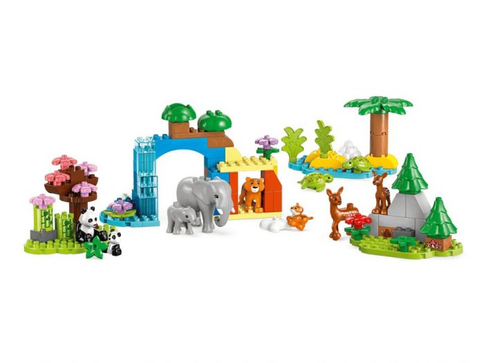 Конструктор LEGO DUPLO Town Сімейства диких тварин 3-в-1