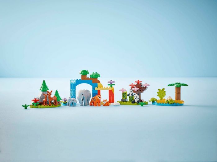 Конструктор LEGO DUPLO Town Сімейства диких тварин 3-в-1