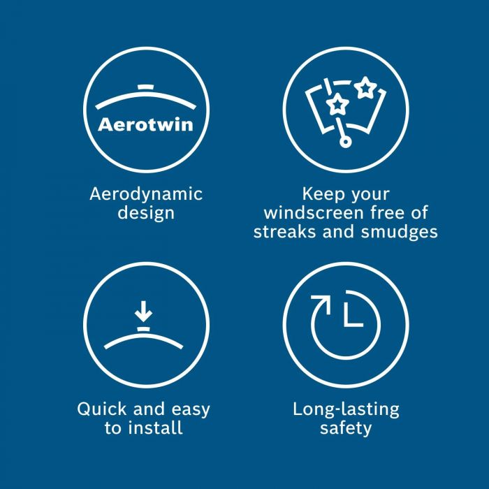 Склоочисник BOSCH Aerotwin безкаркасний комплект 600/400мм (3 397 007 555)