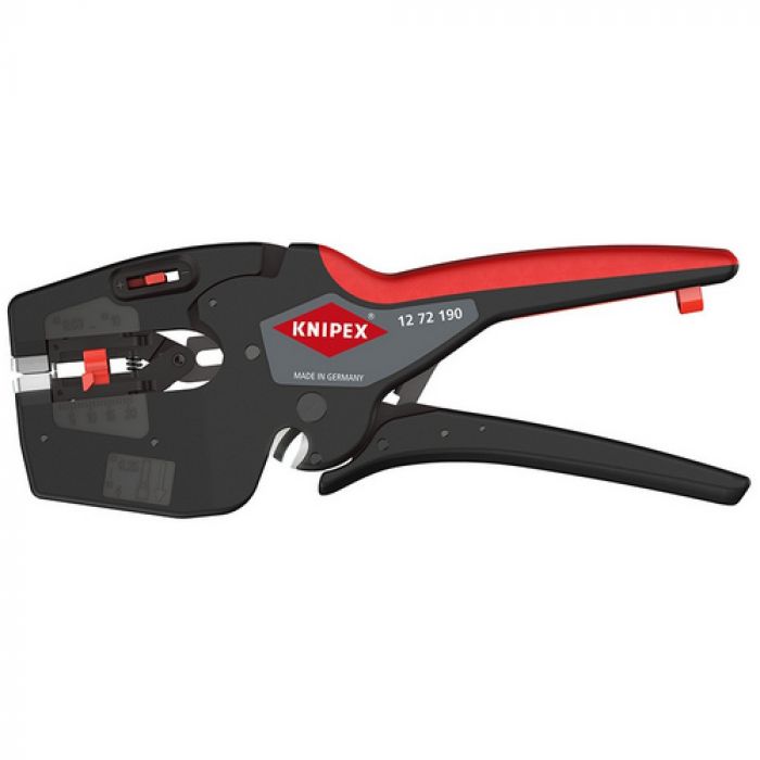 Знімач ізоляції KNIPEX MultiStrip, автоматичний, 0.03-10мм2 кусачки, регулювання довжини, 195мм, 0.170кг