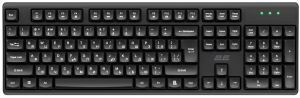 Клавіатура мембранна 2E KS131 104key, USB-A, EN/UK, чорний