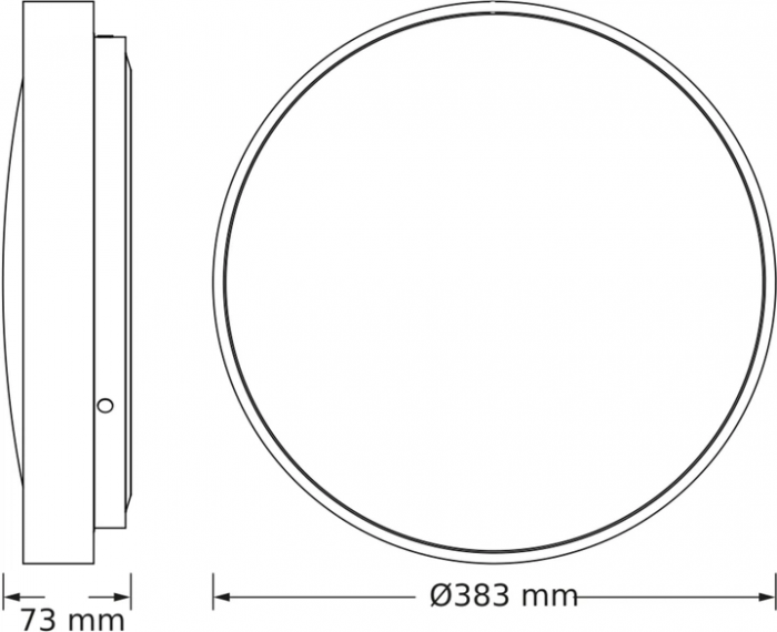 Світильник накладний OSRAM CEILING LUXO 24Вт 6500К чорний