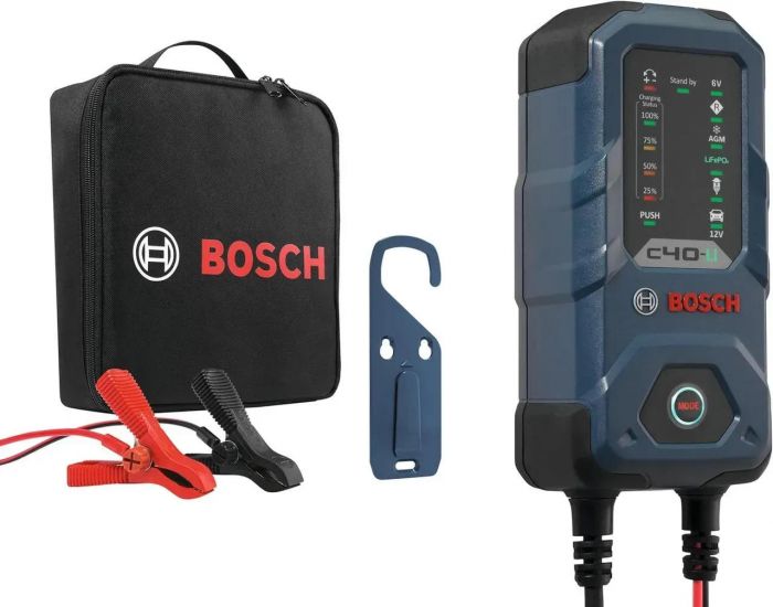 Зарядний пристрій Bosch C40-LI, 6/12В, 1.2-120А·год, 5А, IP65 (0 189 921 040)