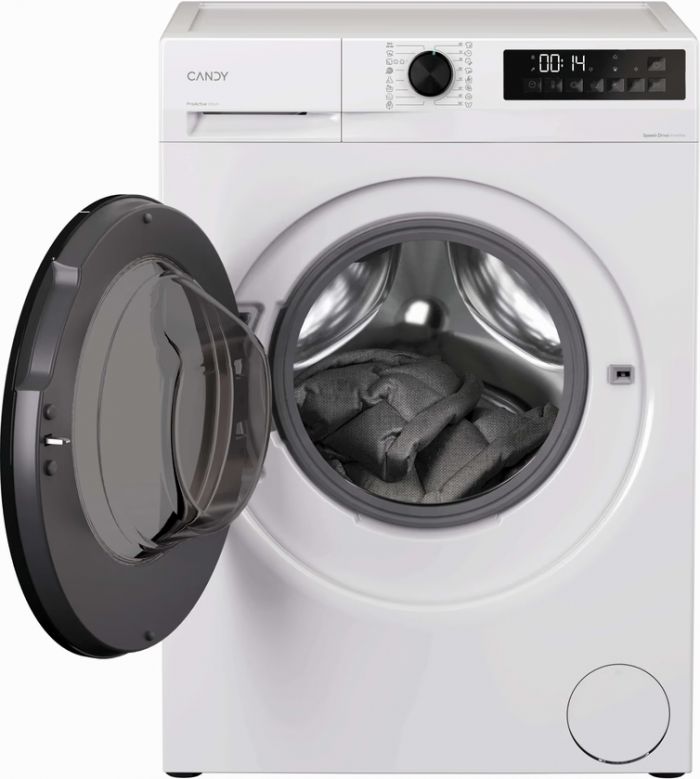 Прально-сушильна машина Candy ProWash&Dry 300 фронтальна, 9(6)кг, 1400, A, 54.8см, дисплей, пара, інвертор, люк чорний, білий