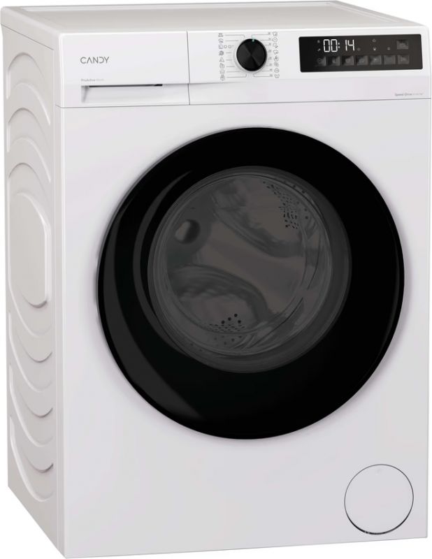 Прально-сушильна машина Candy ProWash&Dry 300 фронтальна, 7(4)кг, 1400, A, 45.7см, дисплей, пара, інвертор, люк чорний, білий