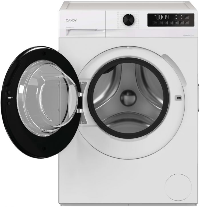 Пральна машина Candy ProWash 300 фронтальна, 7кг, 1200, A, 42.4см, дисплей, пара, інвертор, люк чорний, білий