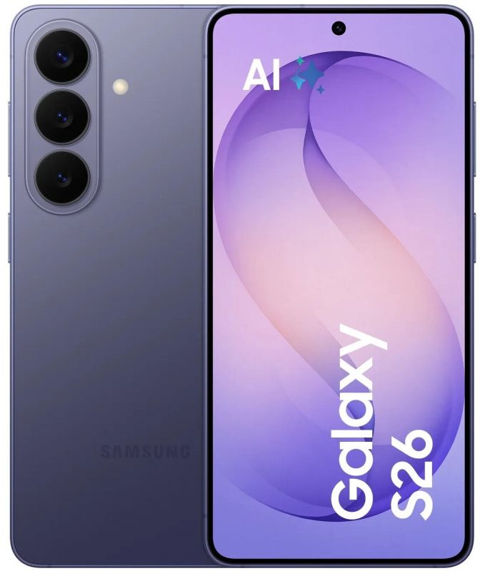 Смартфон Samsung Galaxy S26 5G (S942) 6.3' 12/256ГБ, 2SIM, 4300мА•год, фіолетовий