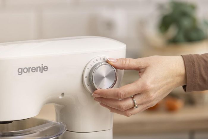 Кухонна машина Gorenje 800Вт, чаша-метал, корпус-пластик, насадок-3, білий