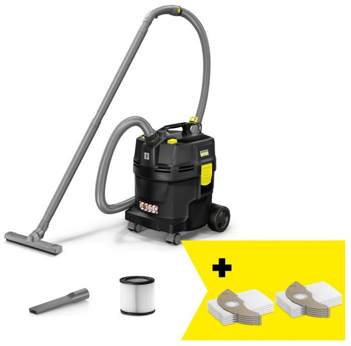 Пилосос професійний Karcher Go!Further NT 22/1 Ap L Re!Plast 1300Вт 249мБар контейнер 22л вологе/сухе прибирання  5.7кг
