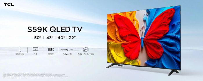 Телевізор 43" TCL QLED FHD 60Hz Smart Android TV Black