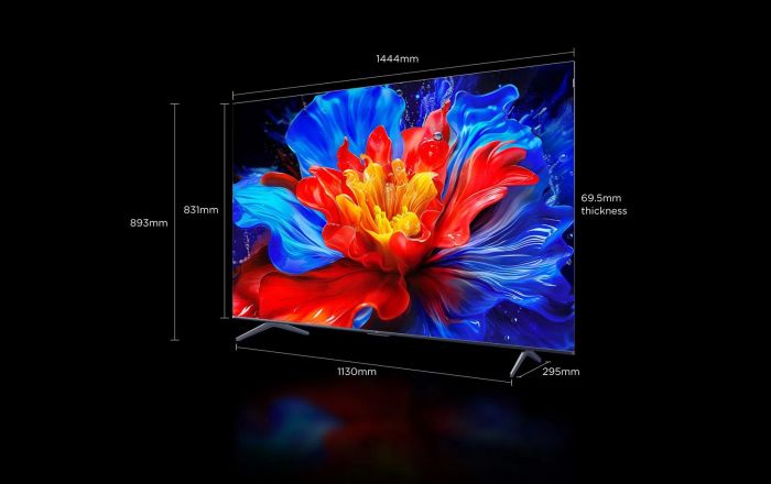 Телевізор 65" TCL QLED 4K 144Hz Smart Google TV Titan ONKYO sound