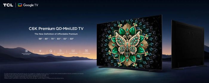 Телевізор 98" TCL MiniLED 4K 144Hz Smart Google TV Titan ONKYO sound