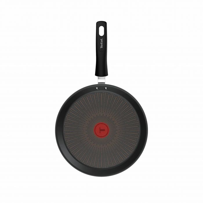Сковорода для млинців Tefal Excellence Fusion, 25см, алюміній, бакеліт, чорний