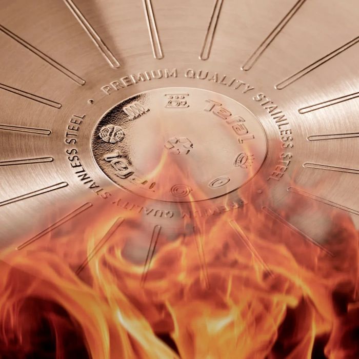 Сковорода Tefal Emotion+, 28см, нержавіюча сталь, бакеліт, чорний