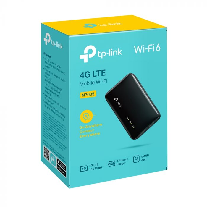 Мобільний Маршрутизатор TP-LINK M7005 N150, 4G/LTE, 2400мА*год