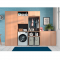 Пральна машина Indesit фронтальна, 7кг, 1200, A+++, 49.6см, дисплей, пара, інвертор, люк чорний, білий