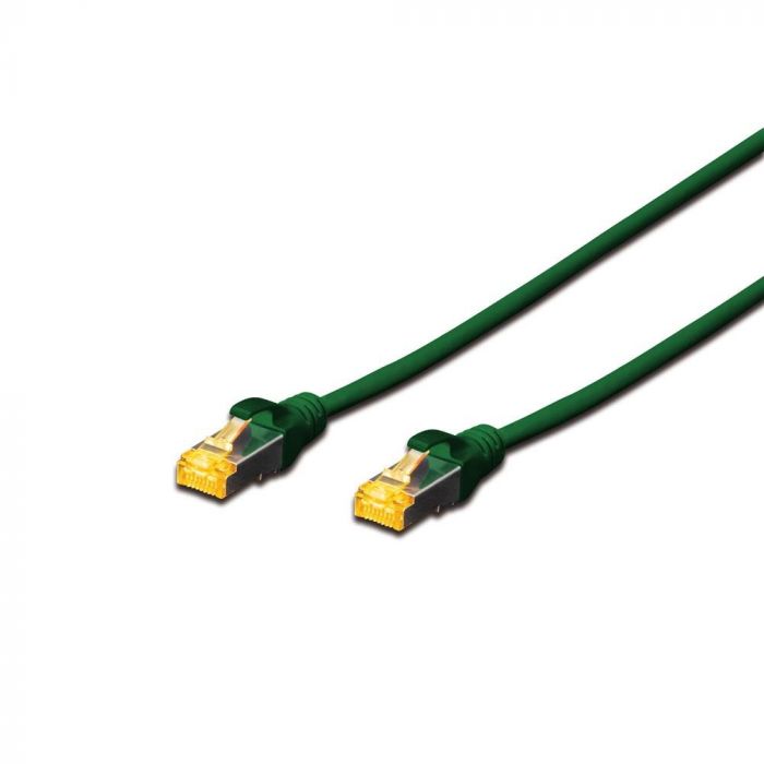 Патч-корд DIGITUS CAT 6a S-FTP, 3м, AWG 26/7, Cu, LSZH, зелений