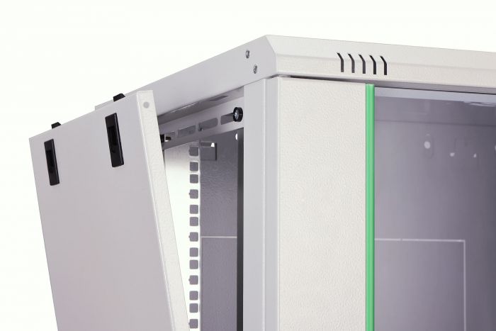 Шафа DIGITUS 19", 12U, Wall Mounting Dynamic Basic, 600x450 мм, 60кг максимально, сіра