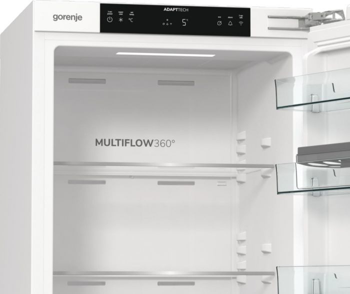 Холодильна камера Gorenje вбудована, 177х55х54см, 1 двері, 300л, А+, FrostLess , Зона св-ті, Внутр. Диспл, Wi-Fi, Білий