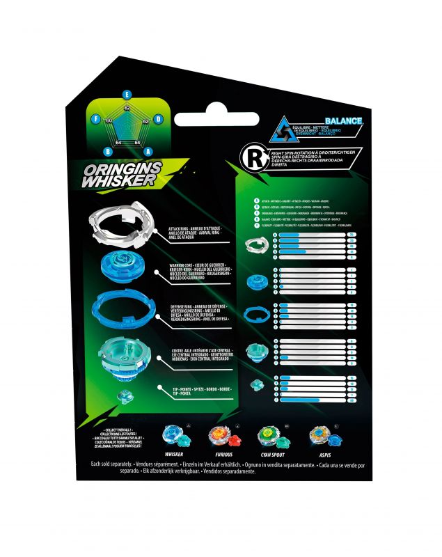 Дзиґа Infinity Nado VII Pro Series Single Pack Origins Небесний Вихор (Whisker)