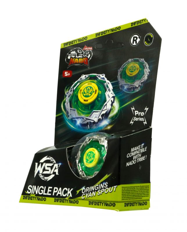 Дзиґа Infinity Nado VII Pro Series Single Pack Origins Ціановий Вихор (Cyan Spout)