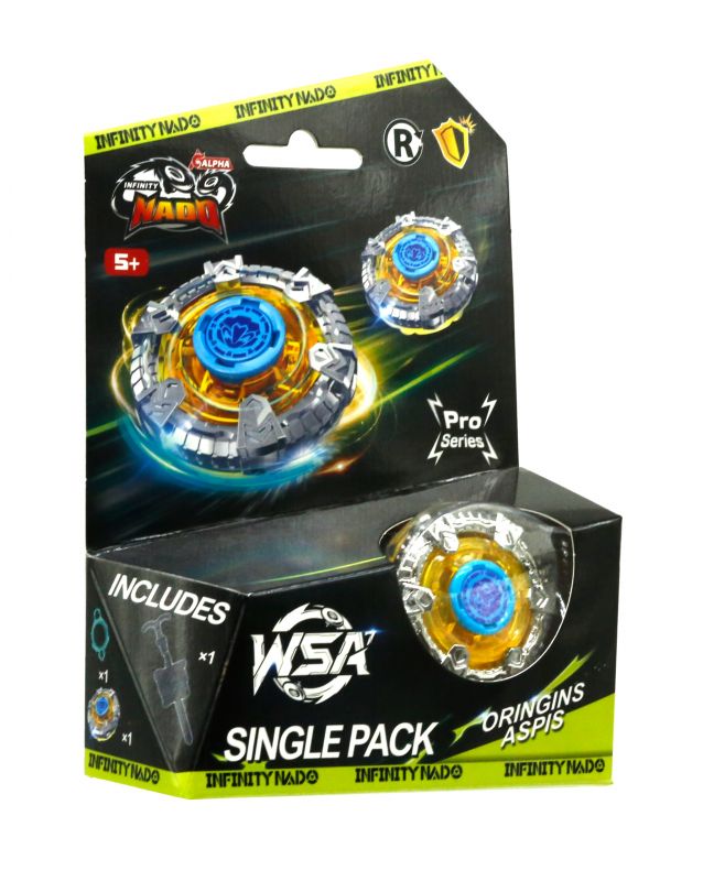 Дзиґа Infinity Nado VII Pro Series Single Pack Origins Щит (Aspis)