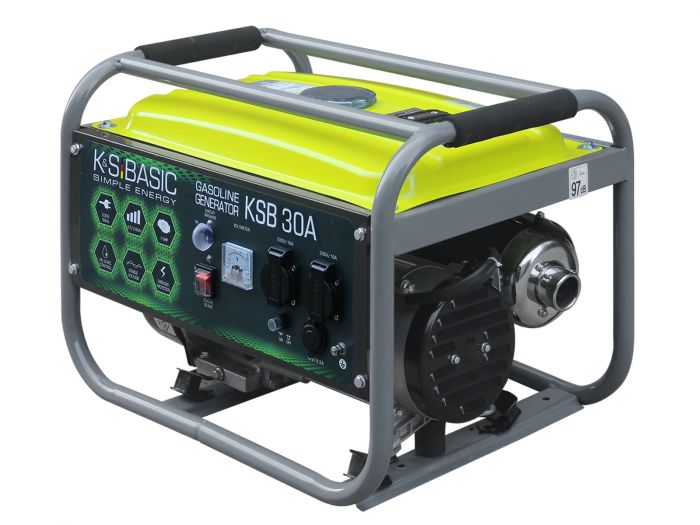 Генератор бензиновий Konner&Sohnen BASIC KSB 30A, 230В, 2.8кВт, ручний стартер, 36.2кг