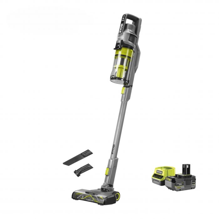 Пилосос акумуляторний Ryobi ONE+ RSVS18BL-1C40G 18В 1х4А·год 90Вт 20кПа контейнер 0.8л HEPA12 3.2кг