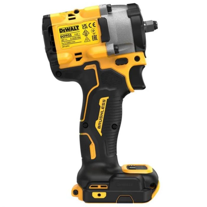 Гайковерт ударний акумуляторний DeWALT XR Li-Ion 18В 610Нм 1440-2500об/хв 3550уд/хв 3/8" 1.1кг без АКБ та ЗП