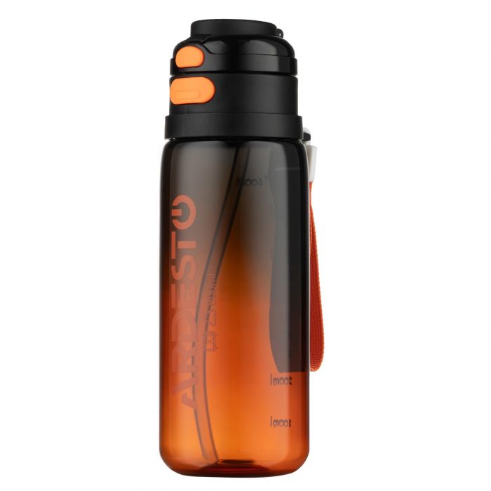 Пляшка для води ARDESTO Gym 800мл, пластик, чорний