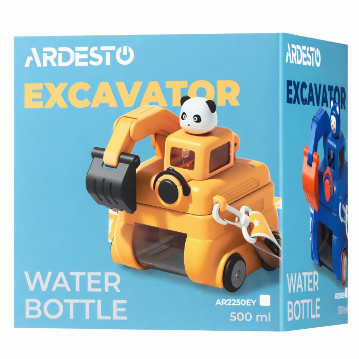 Пляшка для води ARDESTO Excavator 500мл, пластик, зелений