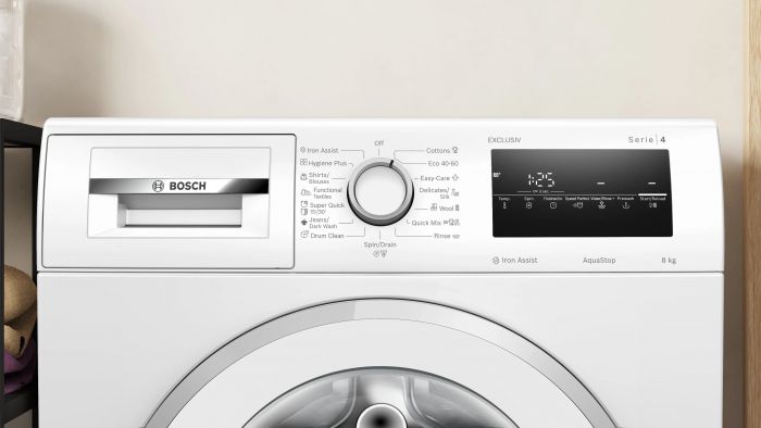 Пральна машина Bosch фронтальна, 8кг, 1400, A, 59см, дисплей, білий