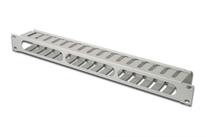 Кабельний організатор DIGITUS 19" 1U, перфорований, сірий, RAL 7035