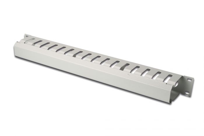Кабельний організатор DIGITUS 19" 1U, перфорований, сірий, RAL 7035